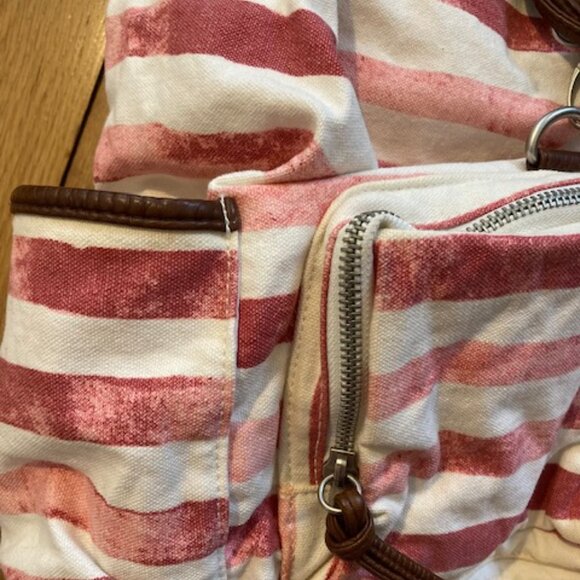 Aeropostale American USA Flag Backpack Blue Red White Stripes & Stars - Picture 5 of 7